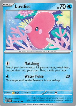 Luvdisc (047/193) [SV02 Paldea Evolved] - Common