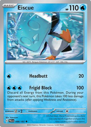 Eiscue (048/193) [SV02 Paldea Evolved] Reverse Holofoil - Uncommon