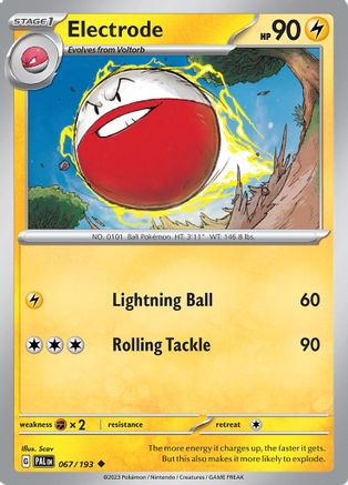 Electrode (067/193) [SV02 Paldea Evolved] Reverse Holofoil - Uncommon