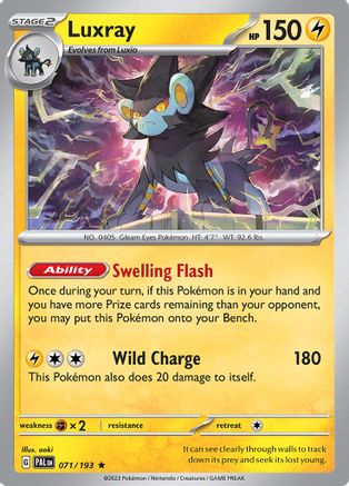 Luxray (071/193) [SV02 Paldea Evolved] Reverse Holofoil - Rare