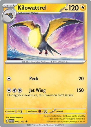 Kilowattrel (082/193) [SV02 Paldea Evolved] - Uncommon