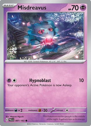 Misdreavus (087/193) [SV02 Paldea Evolved] - Common