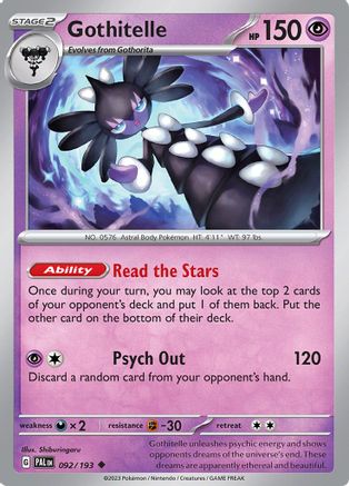 Gothitelle (092/193) [SV02 Paldea Evolved] - Uncommon