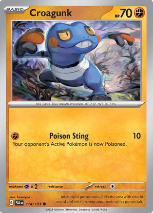 Croagunk (114/193) [SV02 Paldea Evolved] Reverse Holofoil - Common
