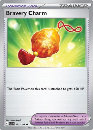 Bravery Charm (173/193) [SV02 Paldea Evolved] Reverse Holofoil - Uncommon