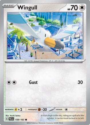 Wingull (158/193) [SV02 Paldea Evolved] Reverse Holofoil - Common