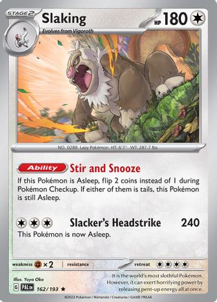 Slaking (162/193) [SV02 Paldea Evolved] Reverse Holofoil - Rare