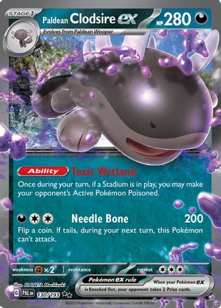 Paldean Clodsire ex (130/193) [SV02 Paldea Evolved] Holofoil - Double Rare