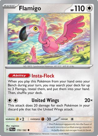 Flamigo (170/193) [SV02 Paldea Evolved] Reverse Holofoil - Uncommon