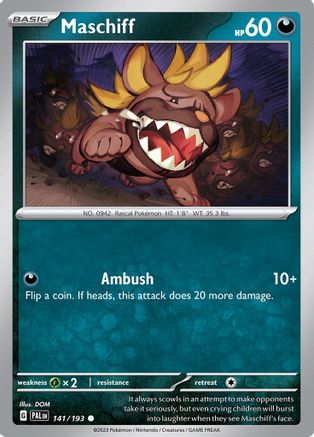 Maschiff (141/193) [SV02 Paldea Evolved] - Common