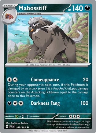Mabosstiff (143/193) [SV02 Paldea Evolved] - Uncommon