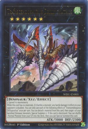 Transcendosaurus Drillygnathus (Rare) (WISU-EN005) - Wild Survivors 1st Edition