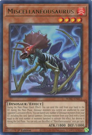 Miscellaneousaurus (Rare) (WISU-EN011) - Wild Survivors 1st Edition