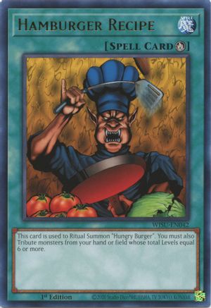 Hamburger Recipe (Rare) (WISU-EN042) - Wild Survivors 1st Edition