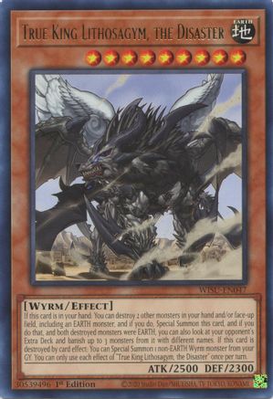 True King Lithosagym, the Disaster (Rare) (WISU-EN047) - Wild Survivors 1st Edition