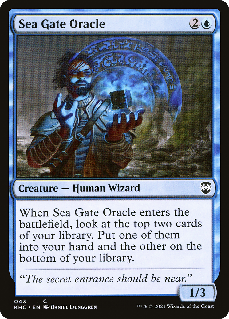 Sea Gate Oracle (KHC-043) [Kaldheim Commander]