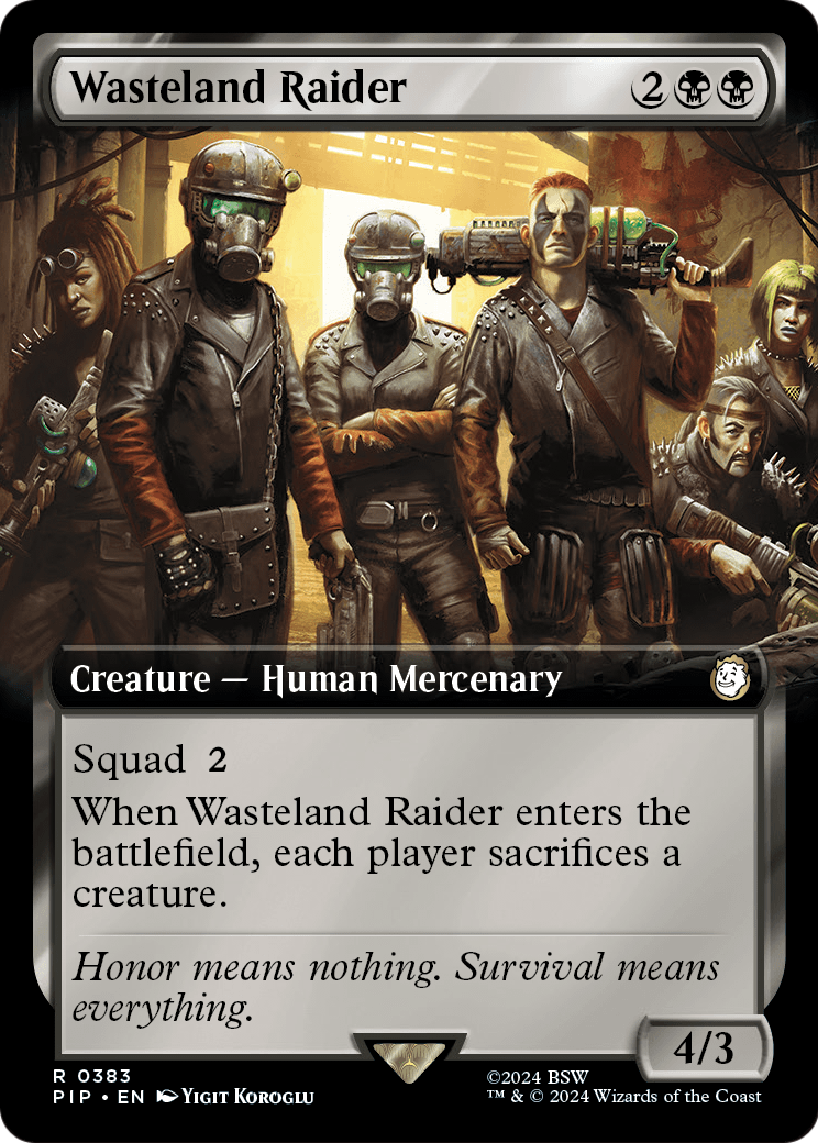 Wasteland Raider (Extended Art) (PIP-383) [Fallout]