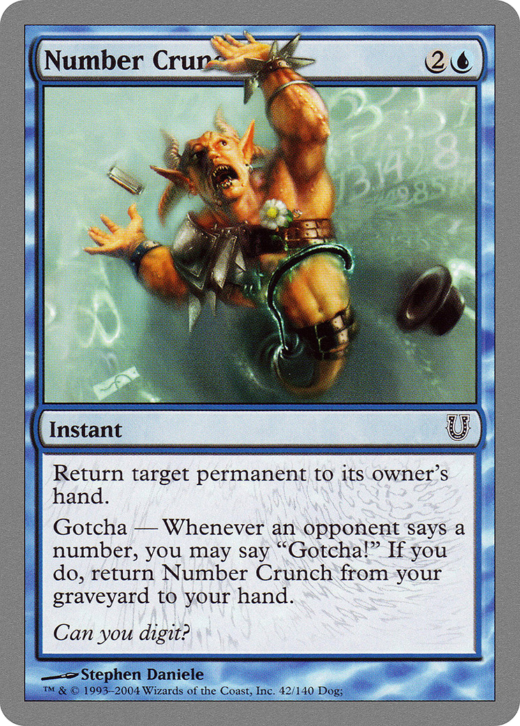 Number Crunch (UNH-042) [Unhinged] Foil