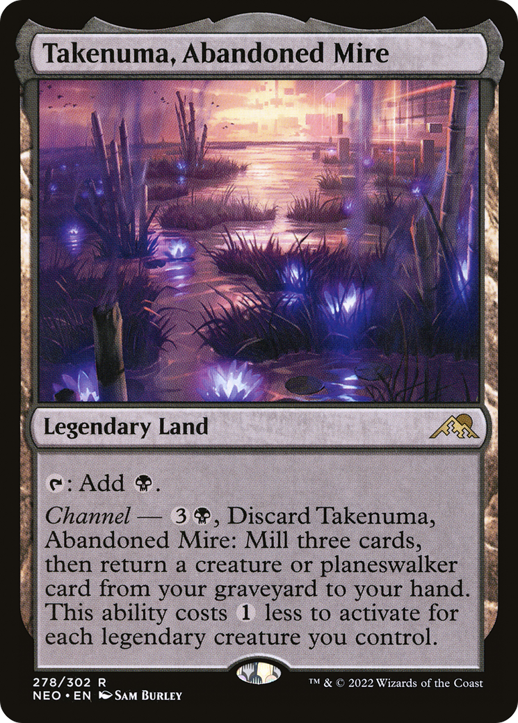 Takenuma, Abandoned Mire (NEO-278) [Kamigawa: Neon Dynasty] Foil