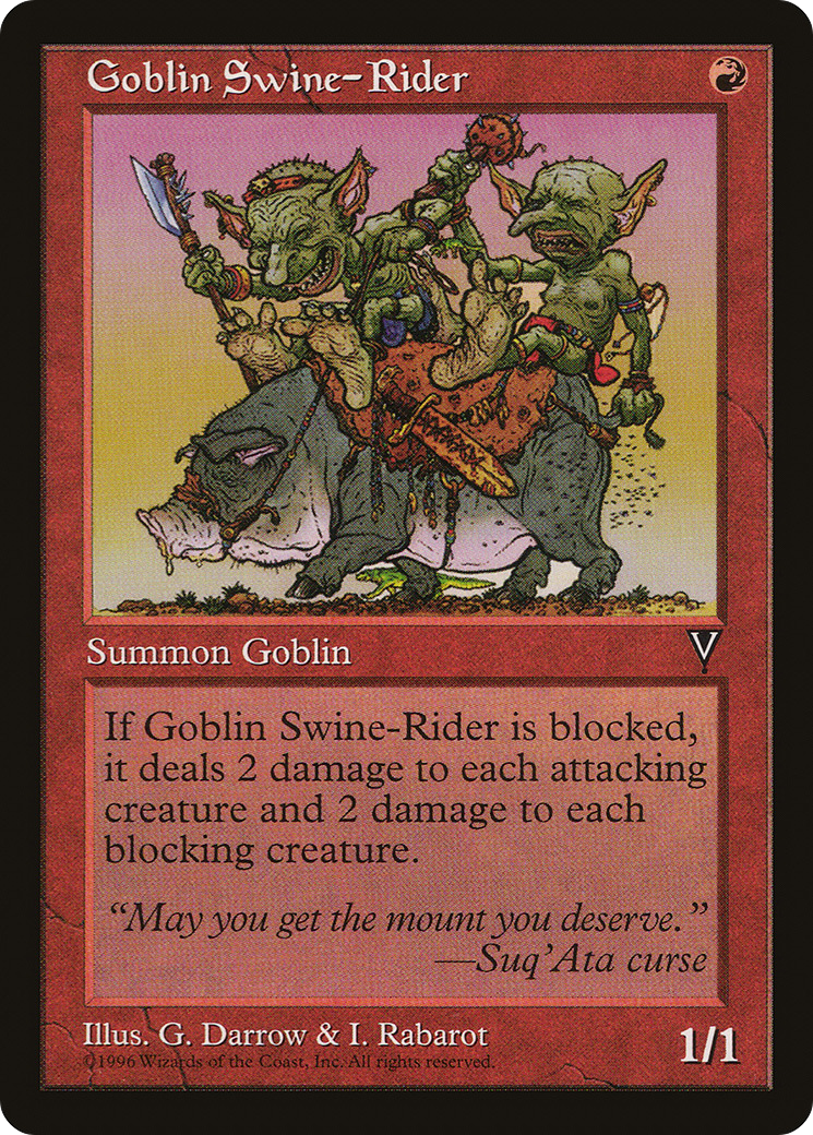 Goblin Swine-Rider [Visions]