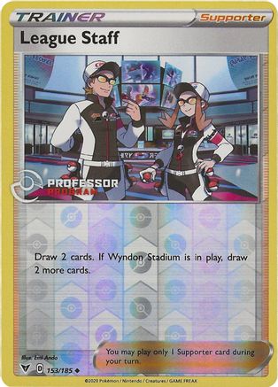 League Staff (153/185) [Professor Program Promos] Reverse Holofoil - Promo