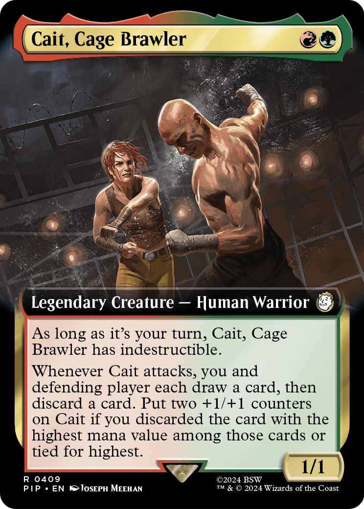Cait, Cage Brawler (Extended Art) (PIP-409) [Fallout] Foil