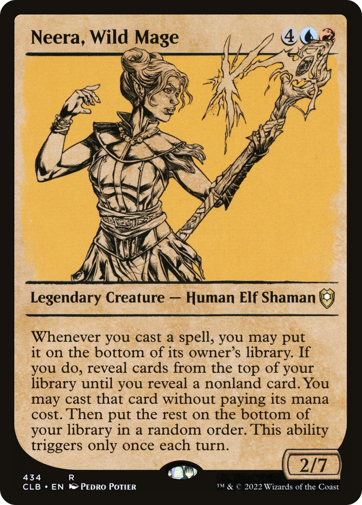 Neera, Wild Mage - Showcase [Commander Legends: Battle for Baldur's Gate]