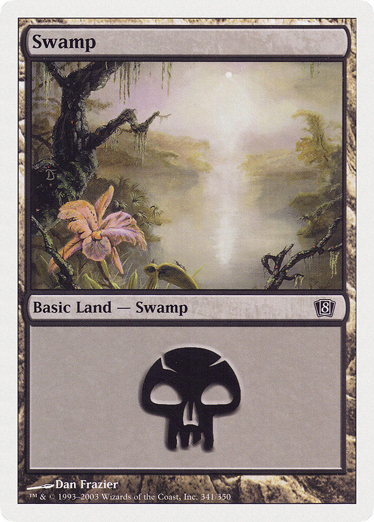 Swamp (8ED-341) [8th Edition] Foil