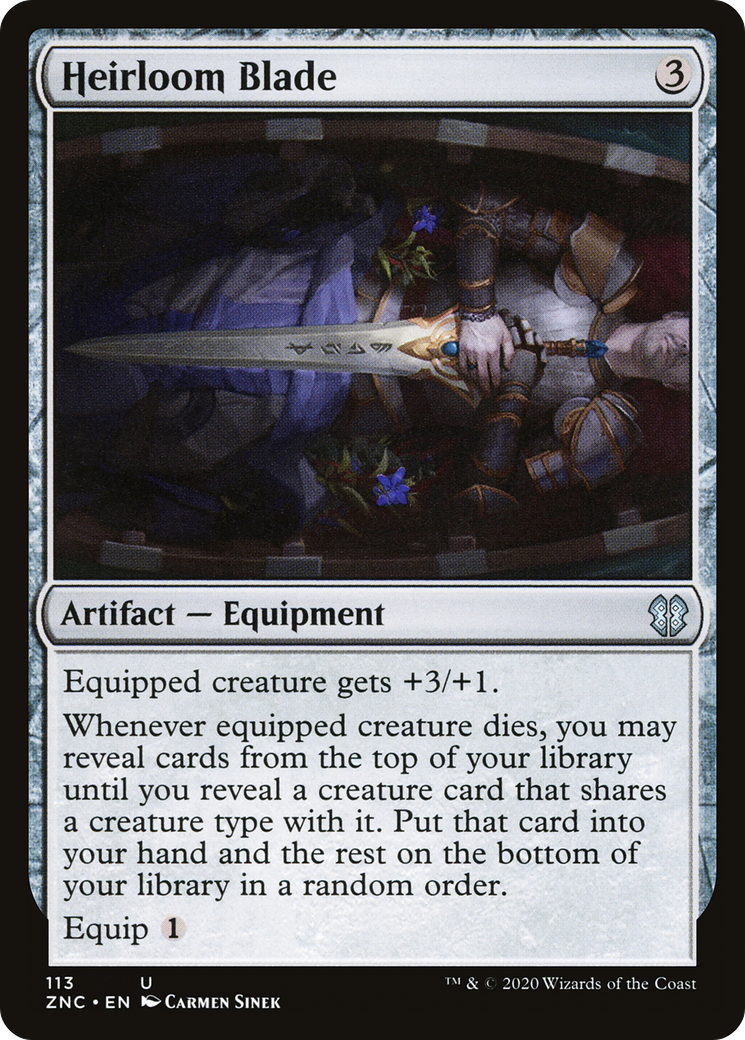 Heirloom Blade (ZNC-113) [Zendikar Rising Commander]
