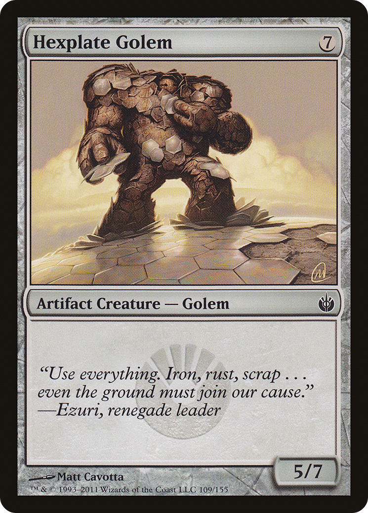 Hexplate Golem (MBS-109) [Mirrodin Besieged] Foil
