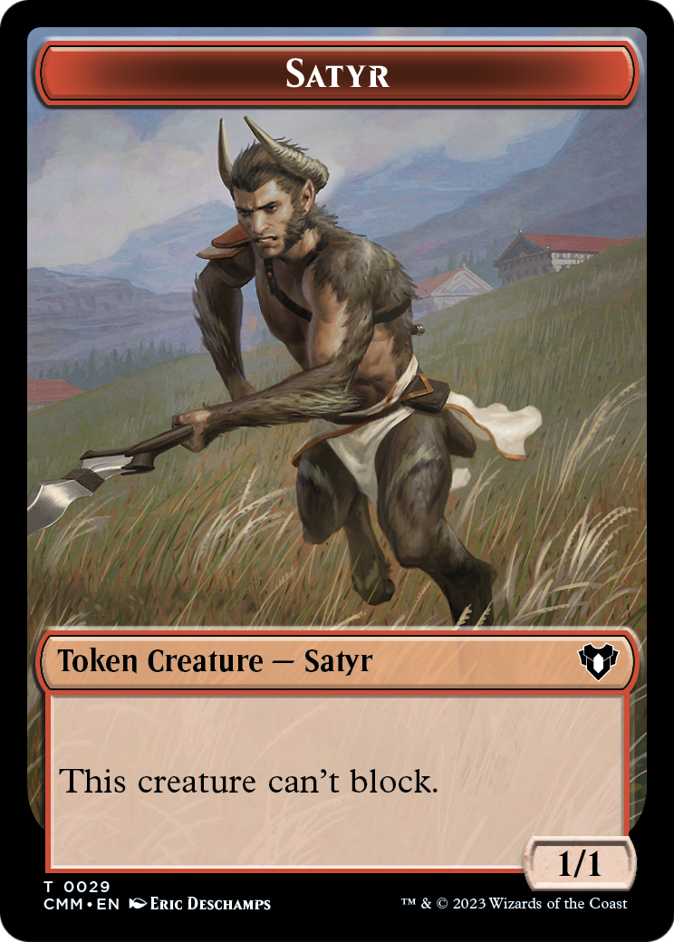Satyr (TCMM-029) [Commander Masters Tokens] Foil