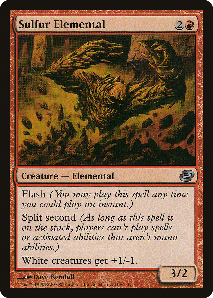 Sulfur Elemental (PLC-108) [Planar Chaos] Foil