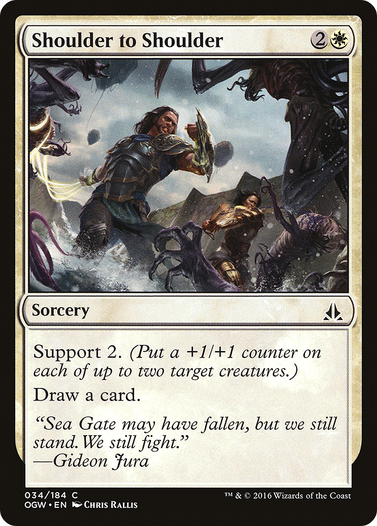 Shoulder to Shoulder (OGW-034) [Oath of the Gatewatch] Foil