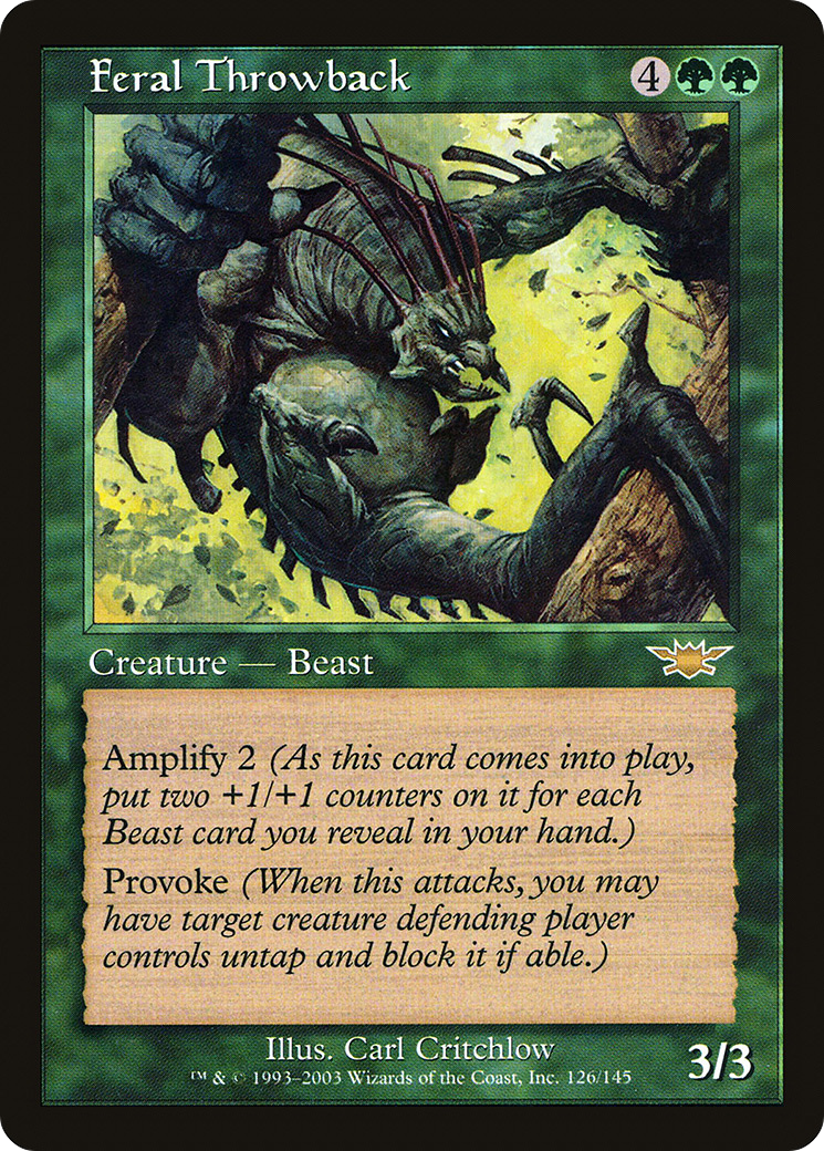 Feral Throwback (LGN-126) [Legions]