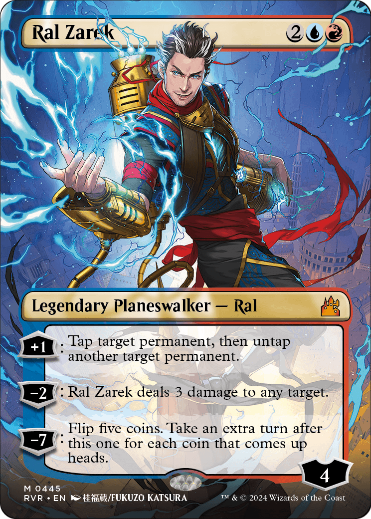 Ral Zarek (Anime Borderless) (RVR-445) [Ravnica Remastered] Foil