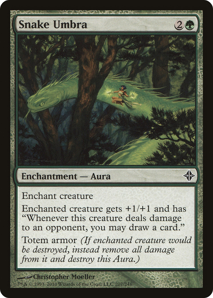 Snake Umbra (ROE-207) [Rise of the Eldrazi] Foil