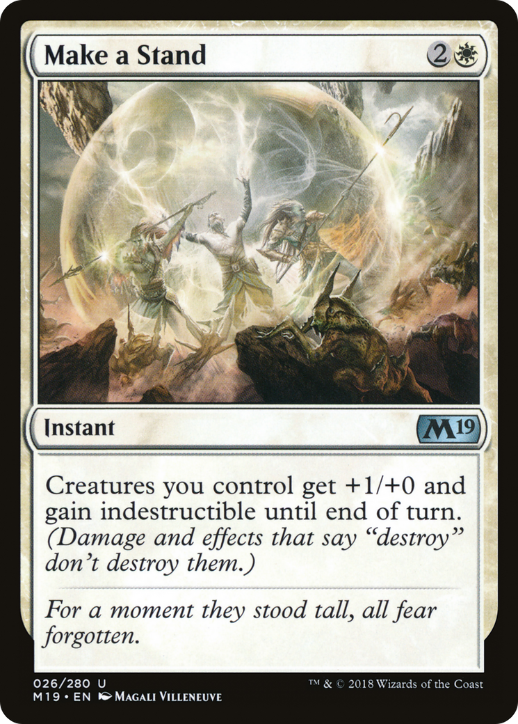 Make a Stand (M19-026) [Core Set 2019] Foil