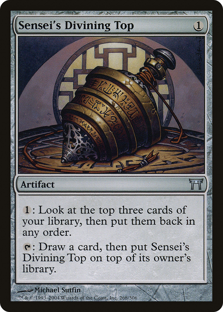 Sensei's Divining Top (CHK-268) [Champions of Kamigawa] Foil