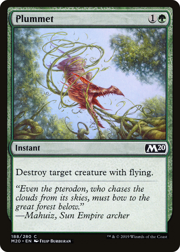 Plummet (M20-188) [Core Set 2020] Foil