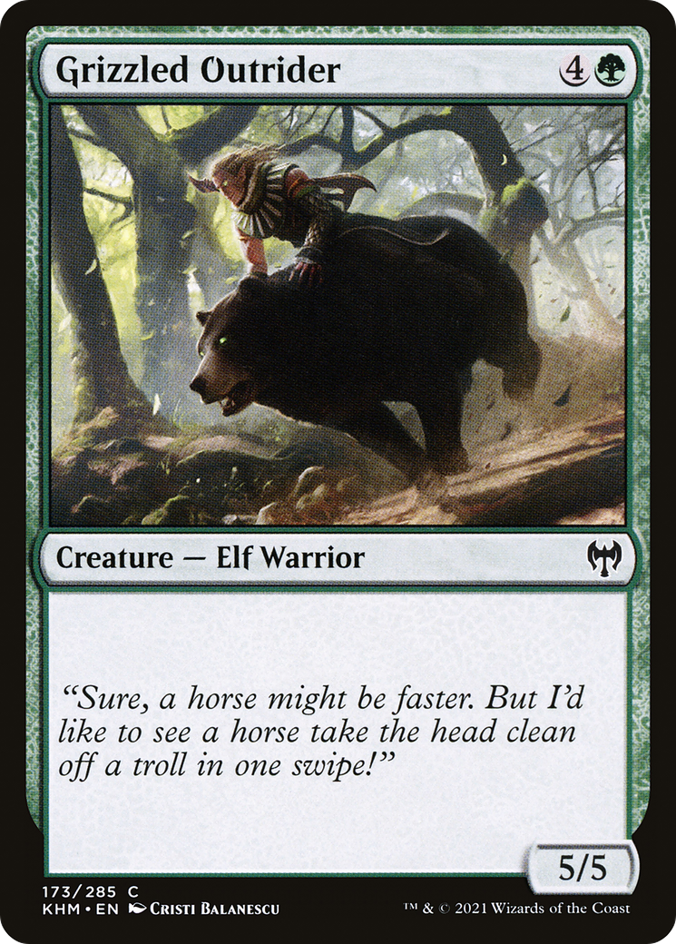 Grizzled Outrider (KHM-173) [Kaldheim] Foil