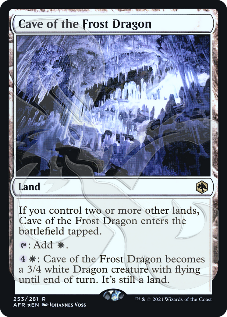 Cave of the Frost Dragon (AFR&-253) [Adventures in the Forgotten Realms Promos] Foil