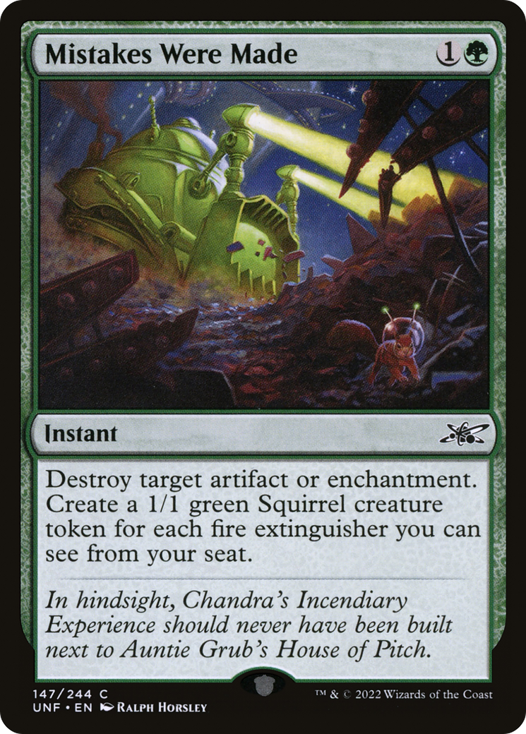 Mistakes Were Made - Foil [Unfinity]