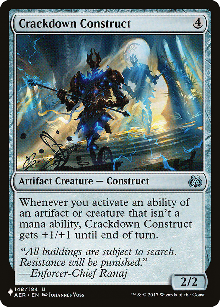 Crackdown Construct (LIST-148/184) [The List]