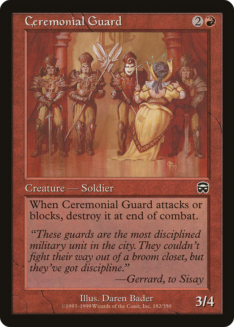Ceremonial Guard (MMQ-182) [Mercadian Masques]