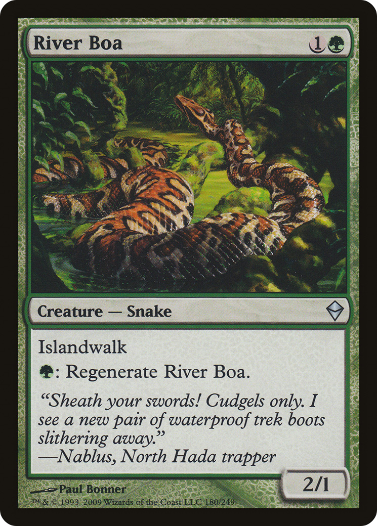 River Boa (ZEN-180) [Zendikar] Foil