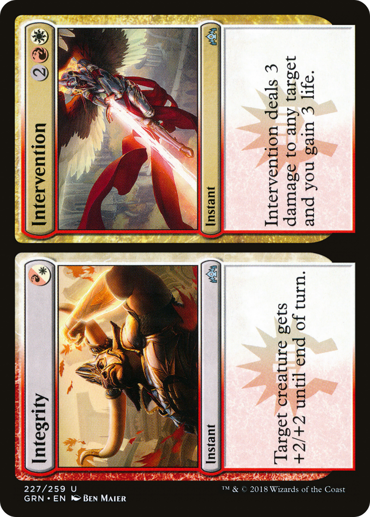Integrity // Intervention (GRN-227) [Guilds of Ravnica] Foil