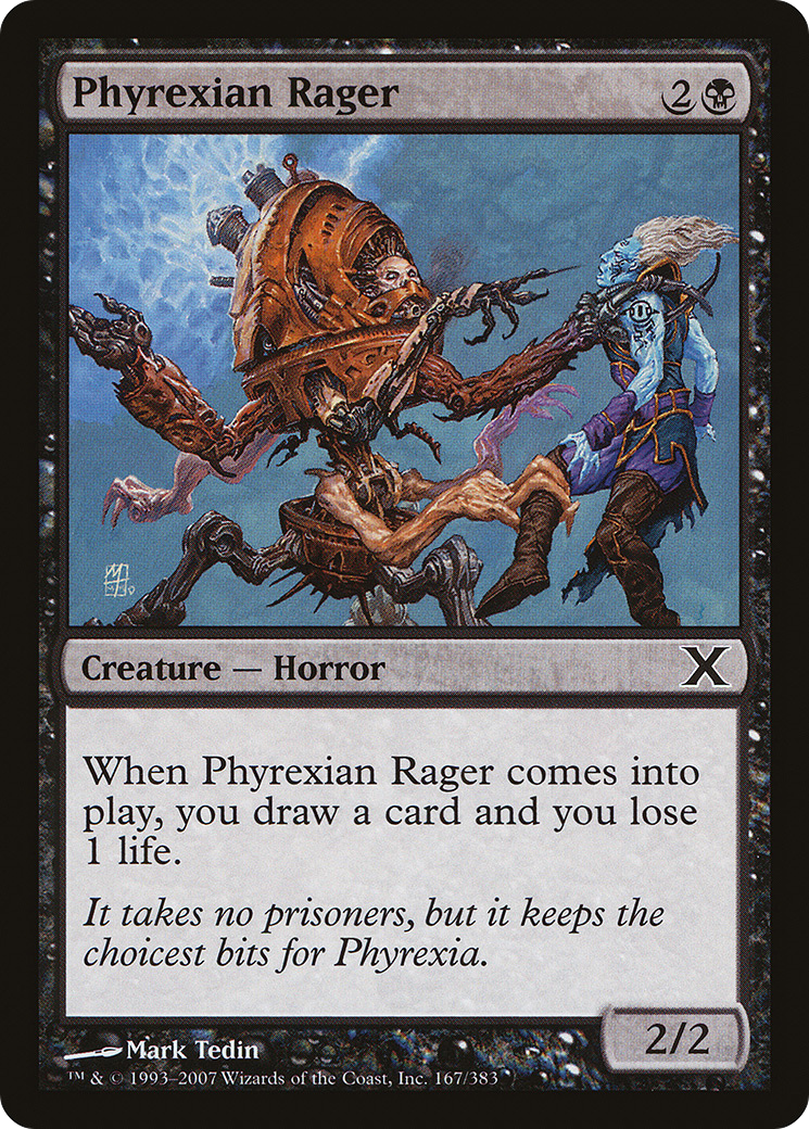 Phyrexian Rager (10E-167) [Tenth Edition] Foil