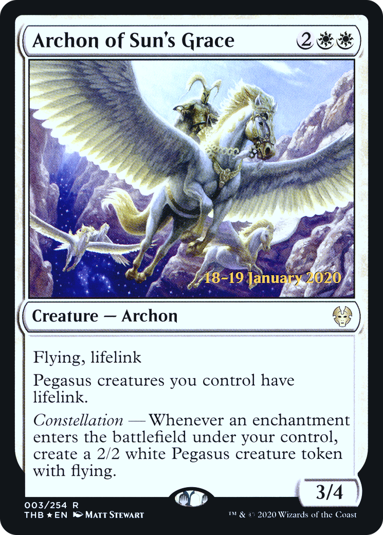 Archon of Sun's Grace (PRE-003) [Theros Beyond Death Promos] Foil