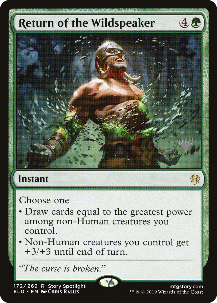 Return of the Wildspeaker (PPELD-172) [Promo Pack: Throne of Eldraine Promos]