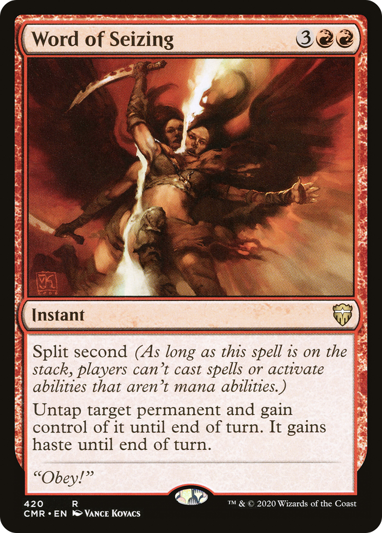 Word of Seizing - Theme Deck Exclusive [Commander: Commander Legends]